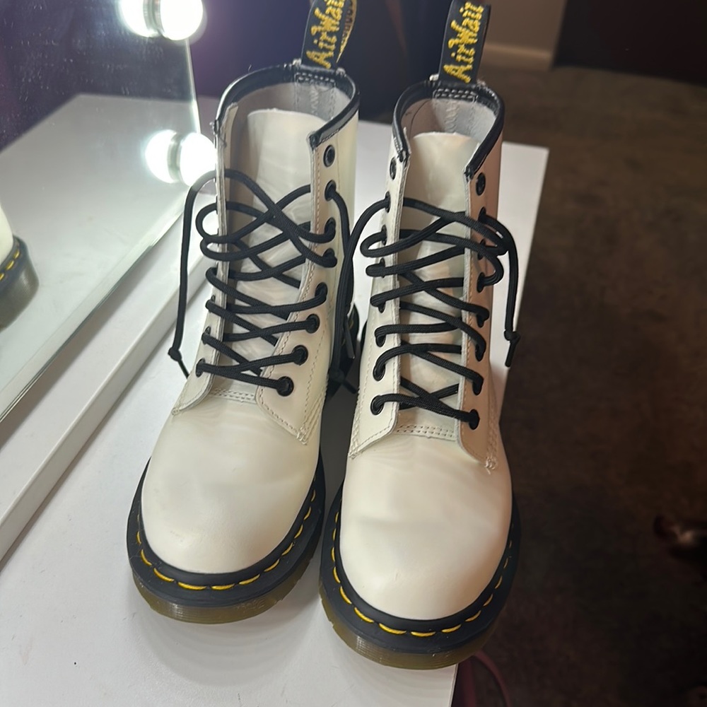 White Dr. Martens size 5